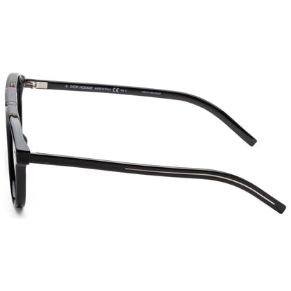 Left view of Christian Dior Homme Black Tie Men's Sunglasses BLACK263S-0807-R3