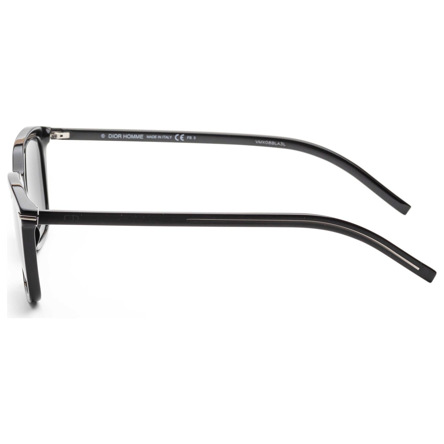 Left view of Christian Dior Homme Black Tie Men's Sunglasses BLACK266S-807-IR