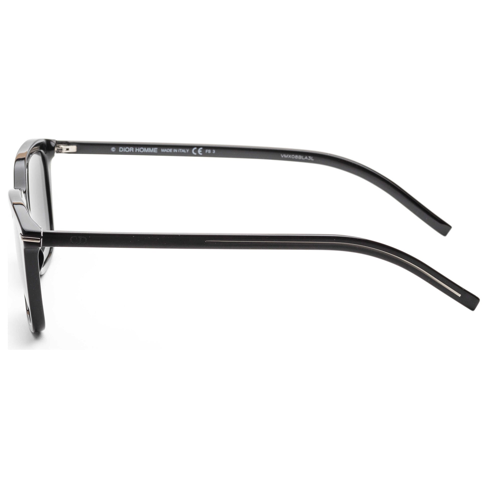 Left view of Christian Dior Homme Black Tie Men's Sunglasses BLACK266S-807-IR