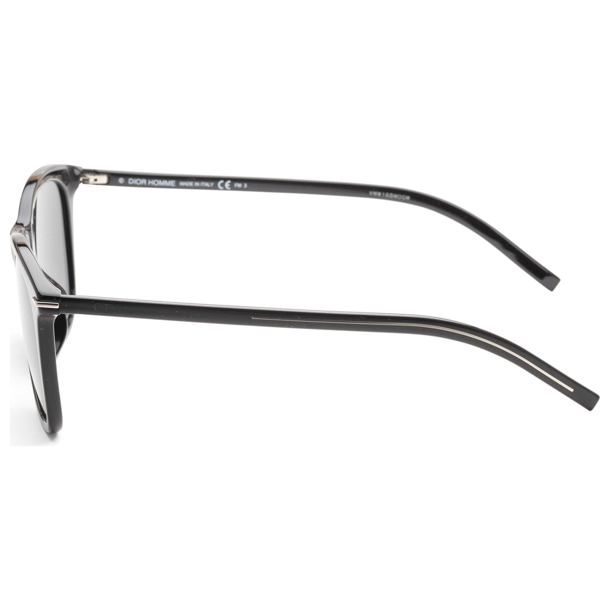 Left view of Christian Dior Homme Black Tie Men's Sunglasses BLACK268FS-0807-IR