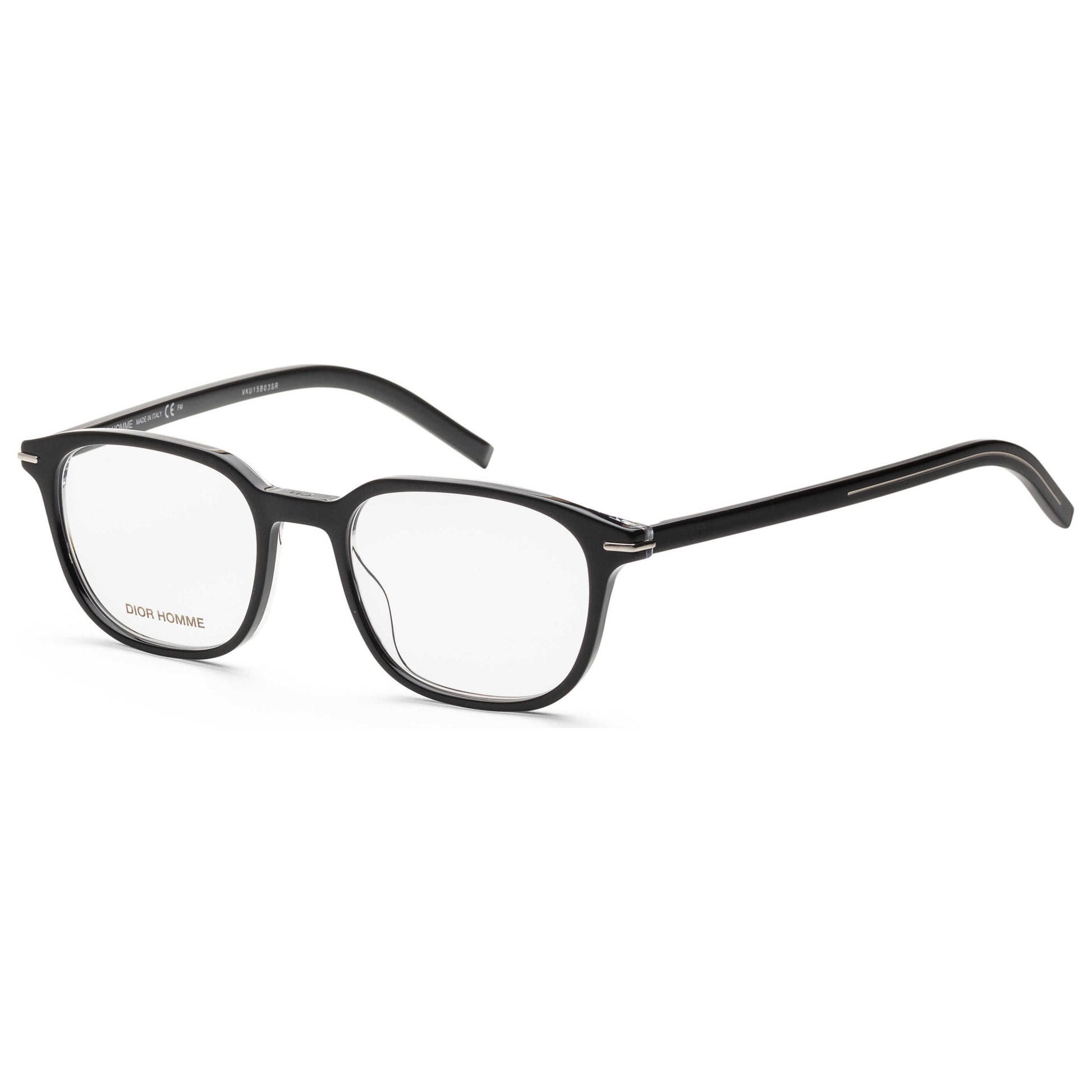 Front view of Christian Dior Homme Black Tie Men's Opticals BLACK271-0MNG-50-19