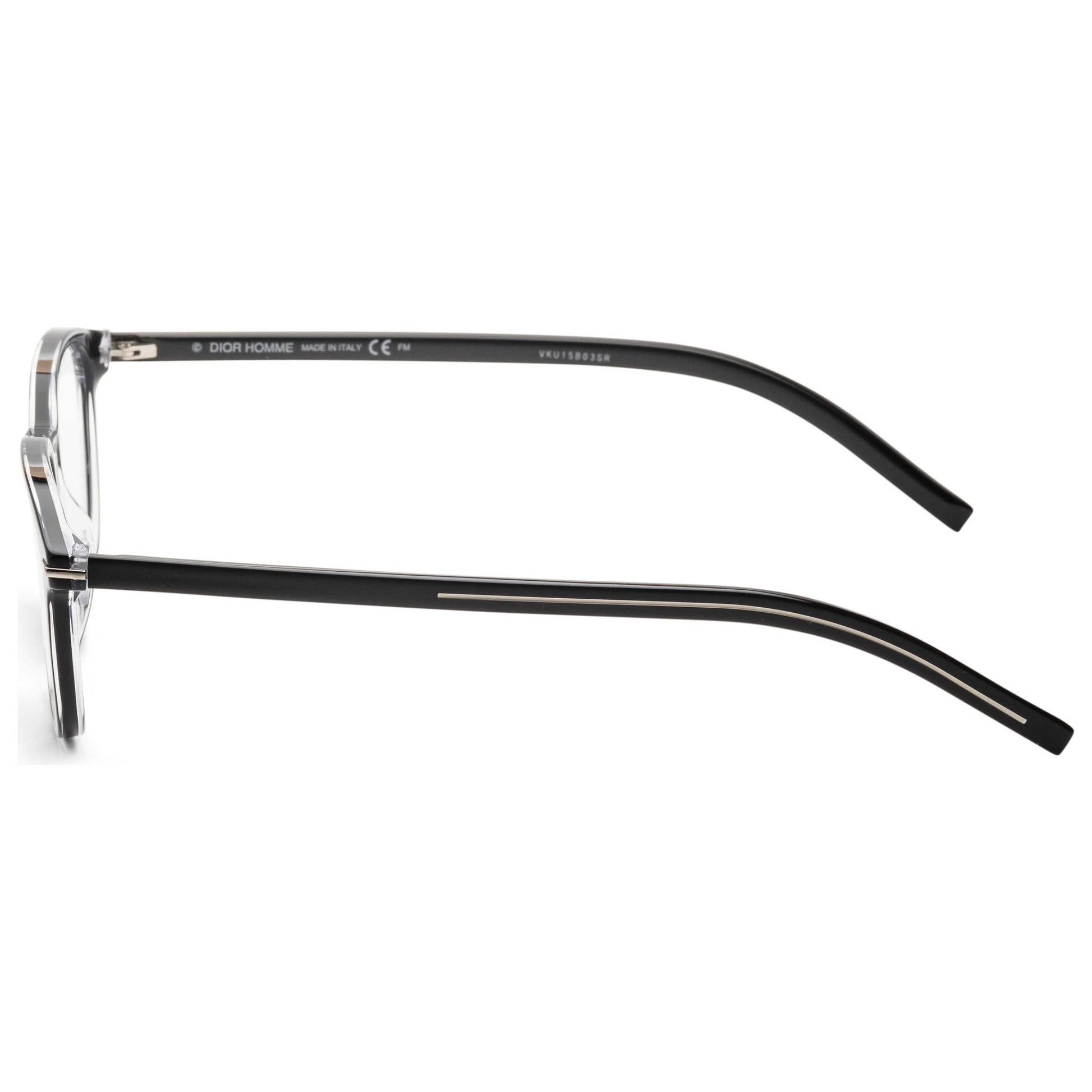 Left view of Christian Dior Homme Black Tie Men's Opticals BLACK271-0MNG-50-19