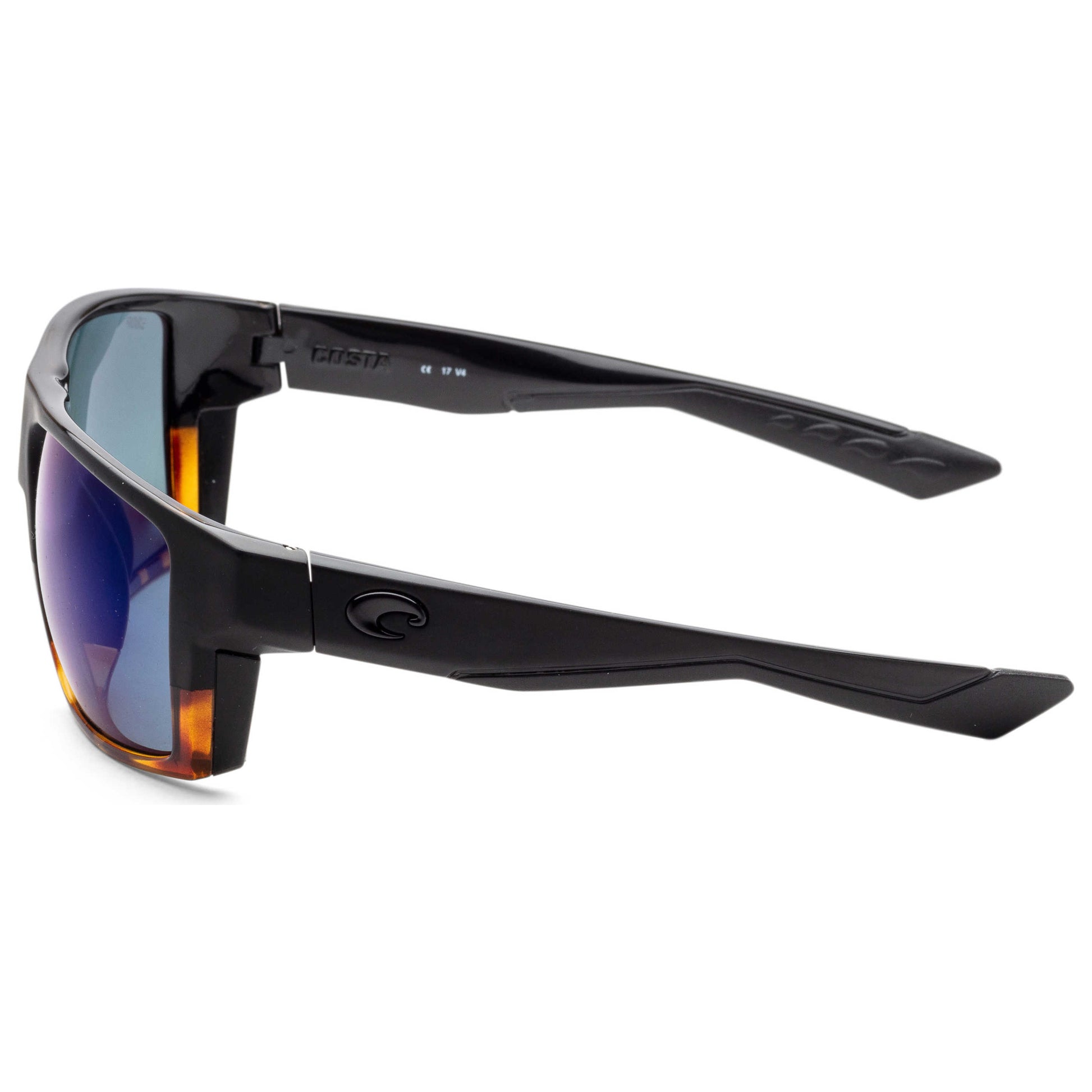 Left view of Costa del Mar Blackfin Unisex Sunglasses BLK181OBMP