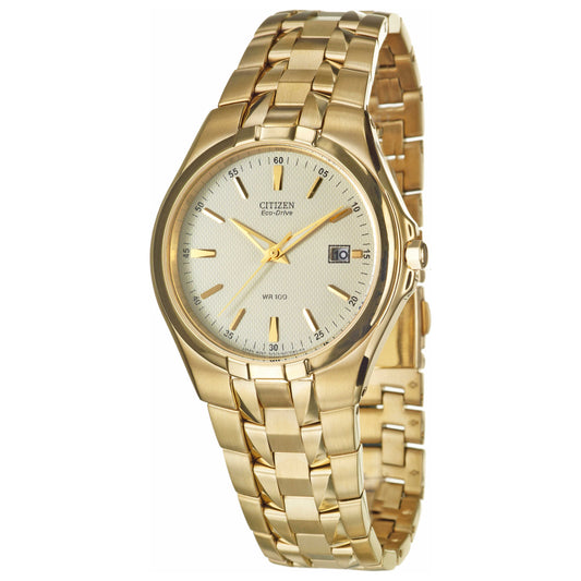 Front view of Citizen Eco-Drive Men's Solar Powered Quartz Eco-Drive Watch BM6542-56P