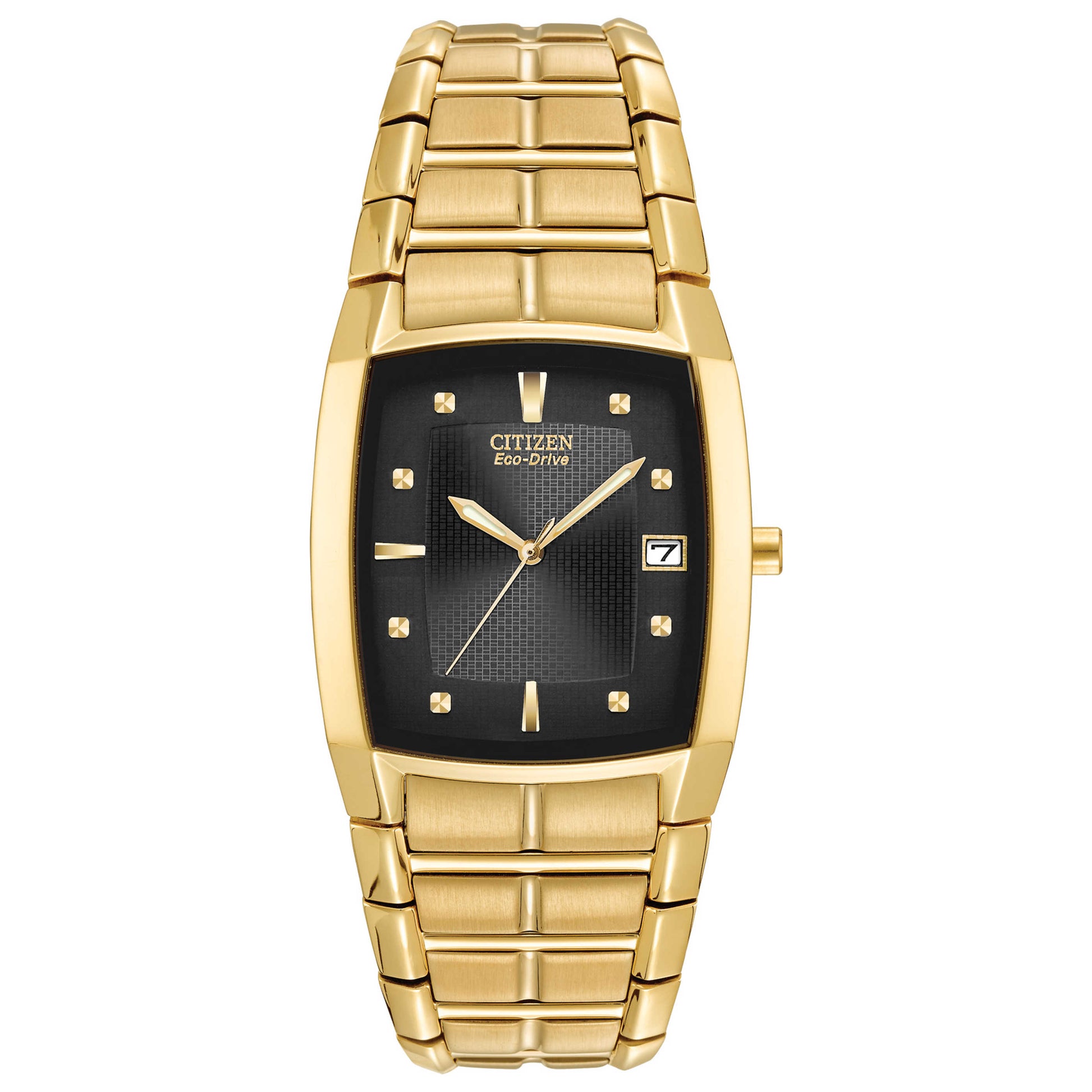 Front view of Citizen Chandler Men's Solar Powered Quartz Eco-Drive Watch BM6552-52E