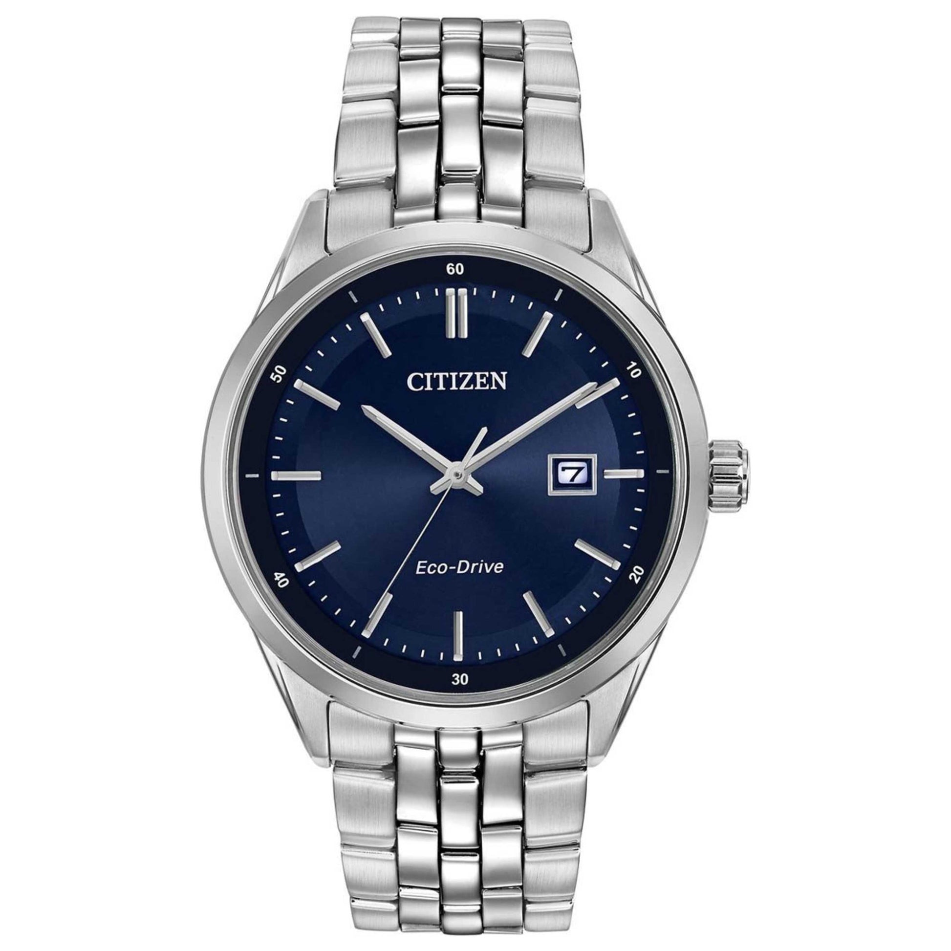 Front view of Citizen Eco-Drive Men's Solar Powered Quartz Eco-Drive Watch BM7251-53L