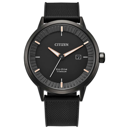 Front view of Citizen Classic Men's Solar Powered Quartz Eco-Drive Watch BM7425-11H