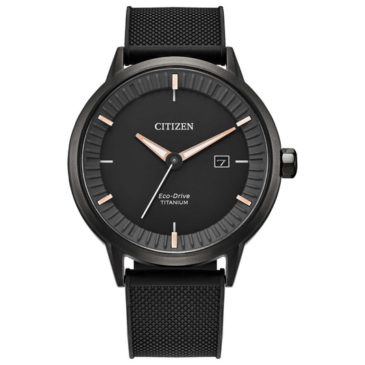 Front view of Citizen Classic Men's Solar Powered Quartz Eco-Drive Watch BM7425-11H