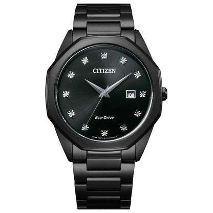 Front view of Citizen Corso Men's Solar Powered Quartz Eco-Drive Watch BM7495-59G