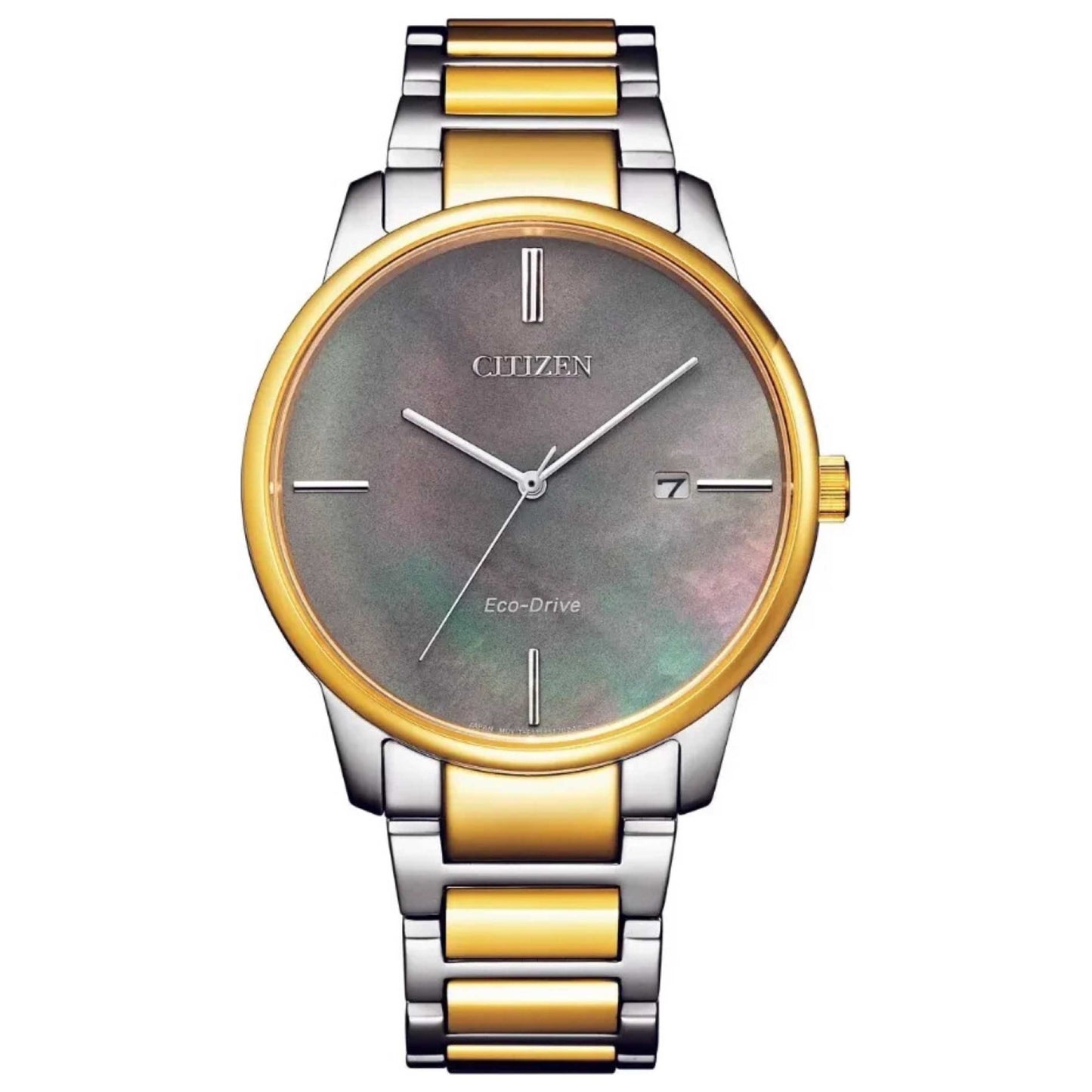 Front view of Citizen Classic Unisex Solar Powered Quartz Eco-Drive Watch BM7524-87Y