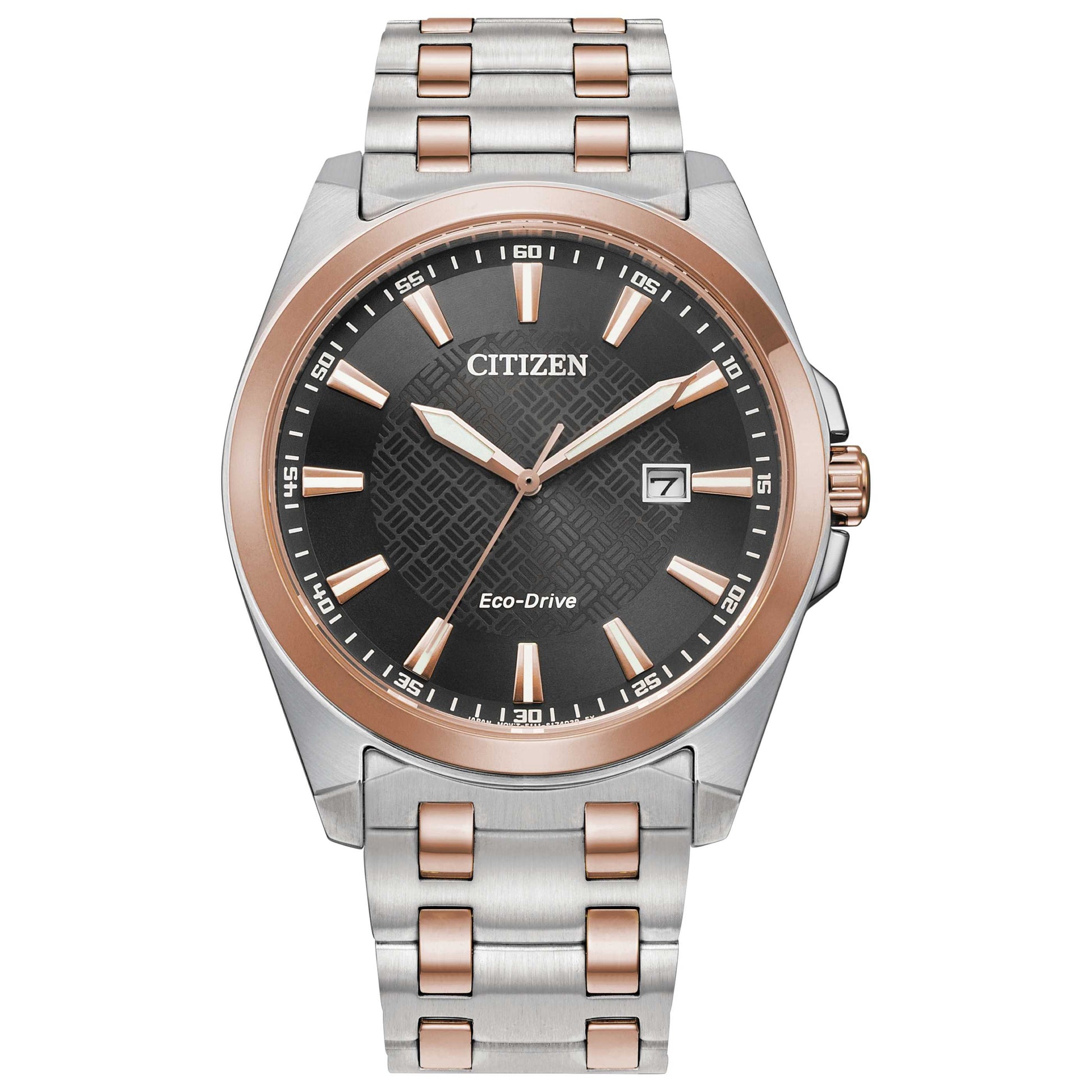 Front view of Citizen Peyten Men's Solar Powered Quartz Eco-Drive Watch BM7536-53X