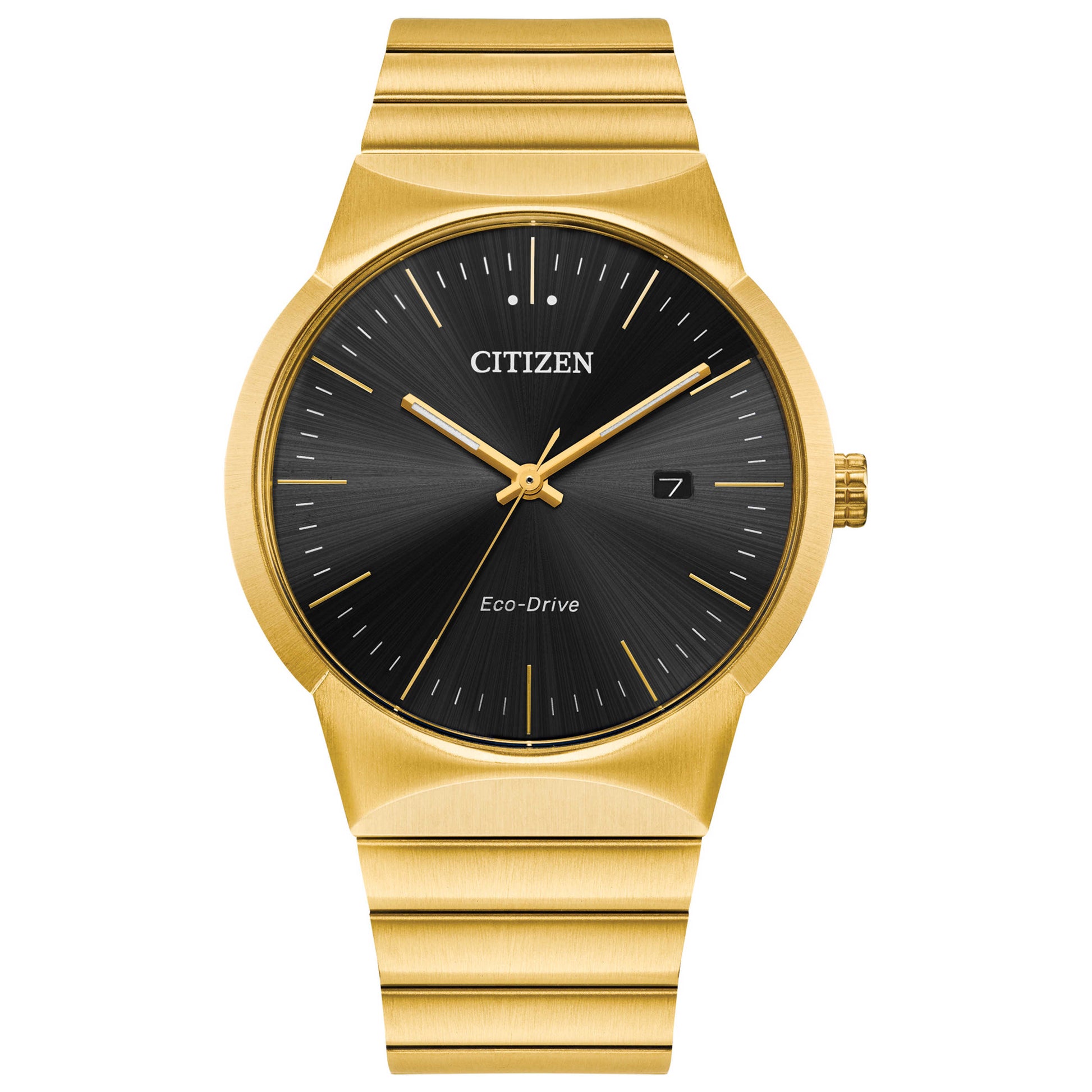 Front view of Citizen AXIOM Men's Solar Powered Quartz Eco-Drive Watch BM7582-56E