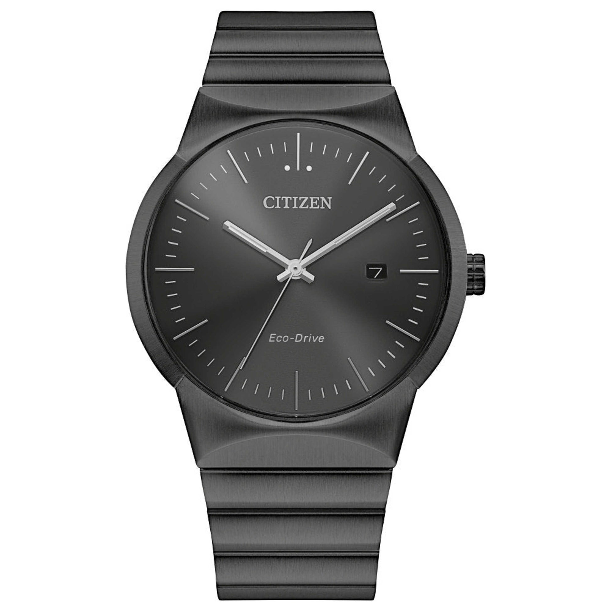 Front view of Citizen Axiom Men's Solar Powered Quartz Eco-Drive Watch BM7587-52H