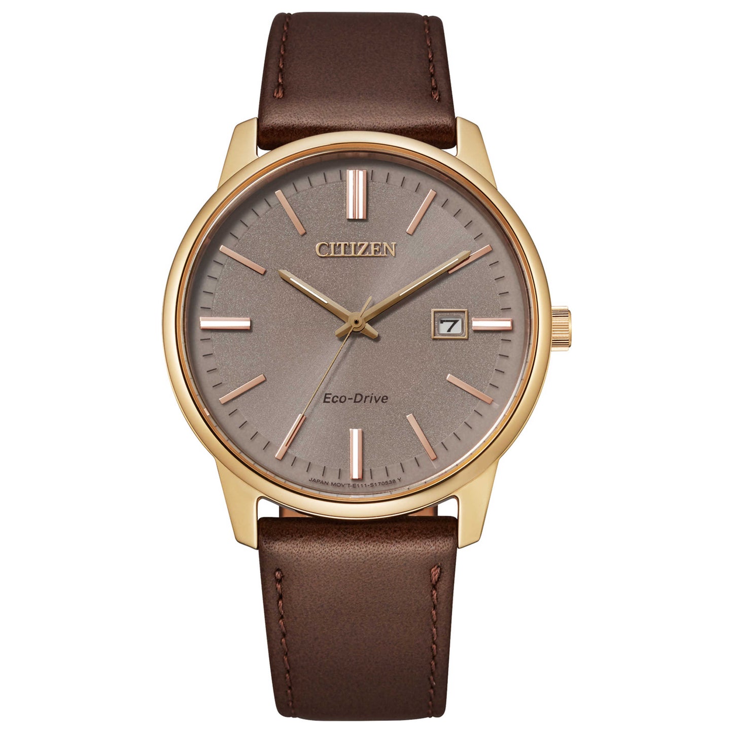 Front view of Citizen Eco-Drive Men's Solar Powered Quartz Eco-Drive Watch BM7593-09X