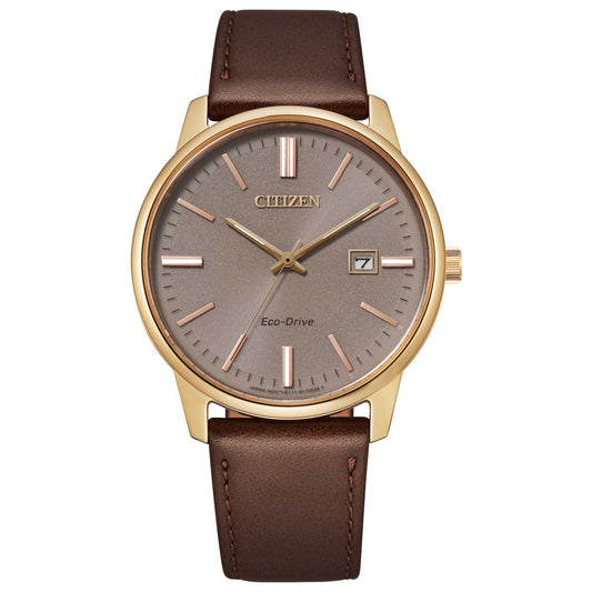 Front view of Citizen Eco-Drive Men's Solar Powered Quartz Eco-Drive Watch BM7593-09X