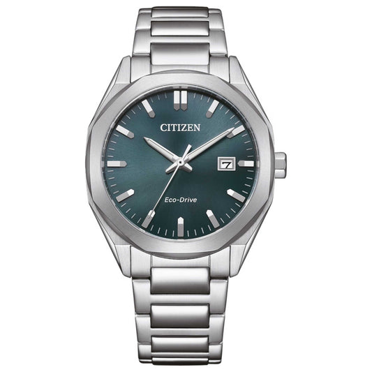 Front view of Citizen Classic Men's Solar Powered Quartz Eco-Drive Watch BM7620-83X
