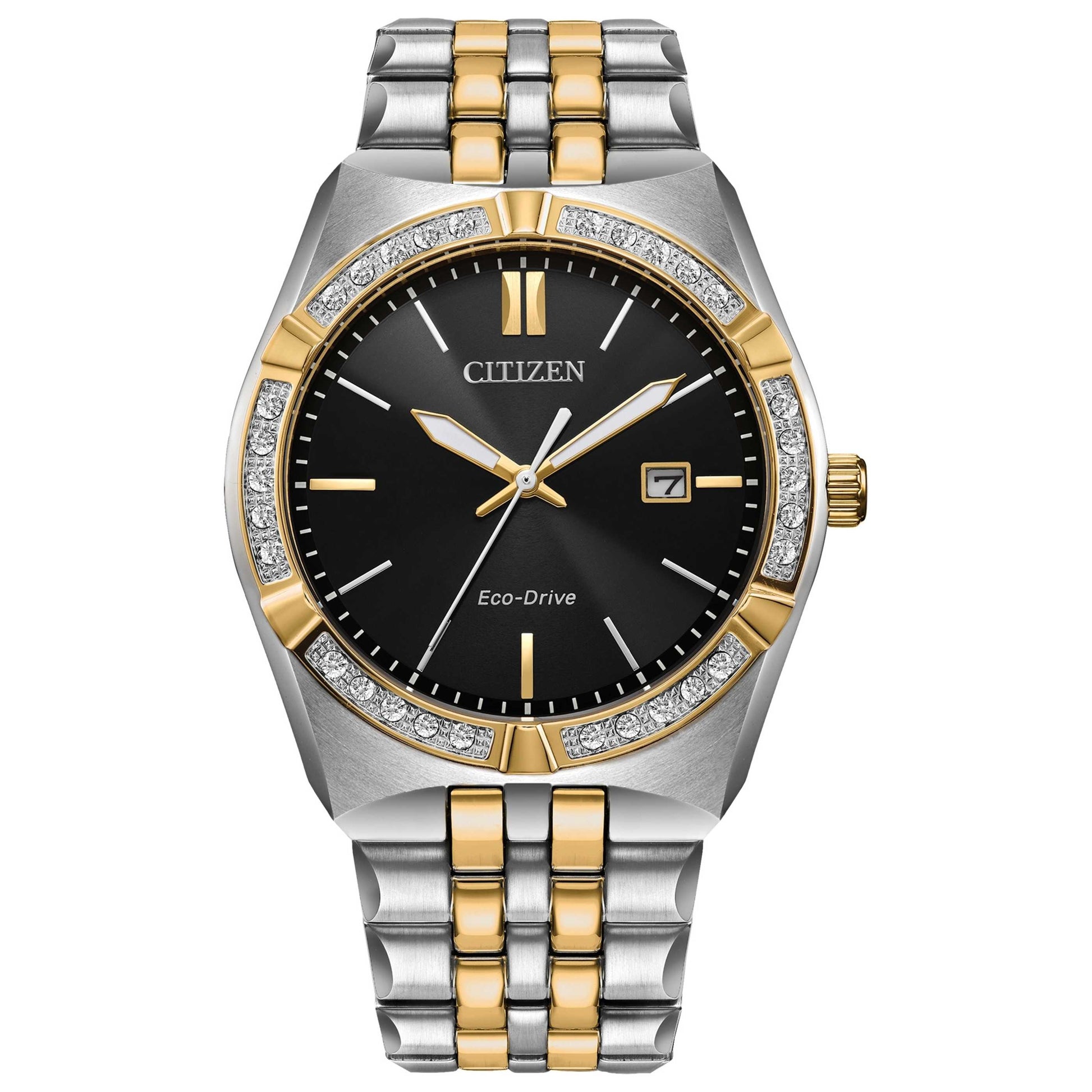 Front view of Citizen Corso Men's Solar Powered Quartz Eco-Drive Watch BM7644-51E