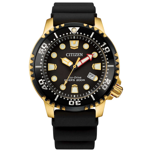 Front view of Citizen Promaster Dive Men's Solar Powered Quartz Eco-Drive Watch BN0152-06E