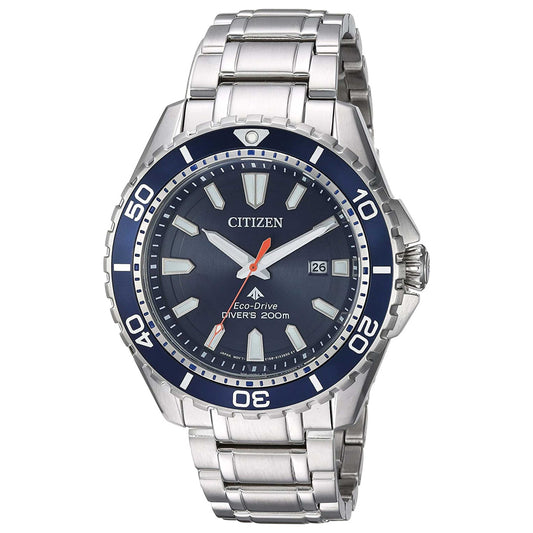 Front view of Citizen Promaster Diver Men's Solar Powered Quartz Eco-Drive Watch BN0191-55L