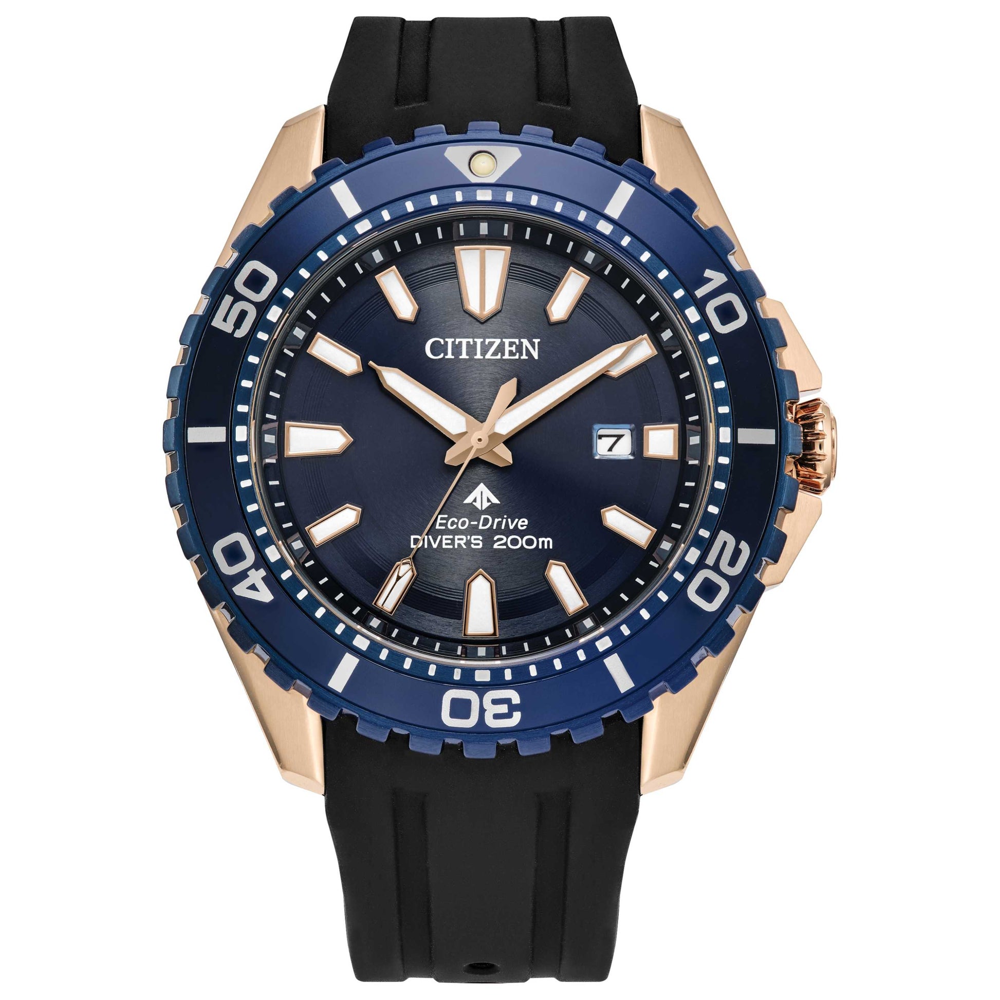 Front view of Citizen Promaster Men's Solar Powered Quartz Eco-Drive Watch BN0196-01L