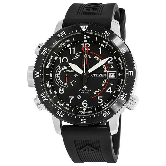 Front view of Citizen Promaster Altichron Men's Solar Powered Quartz Eco-Drive Watch BN5058-07E