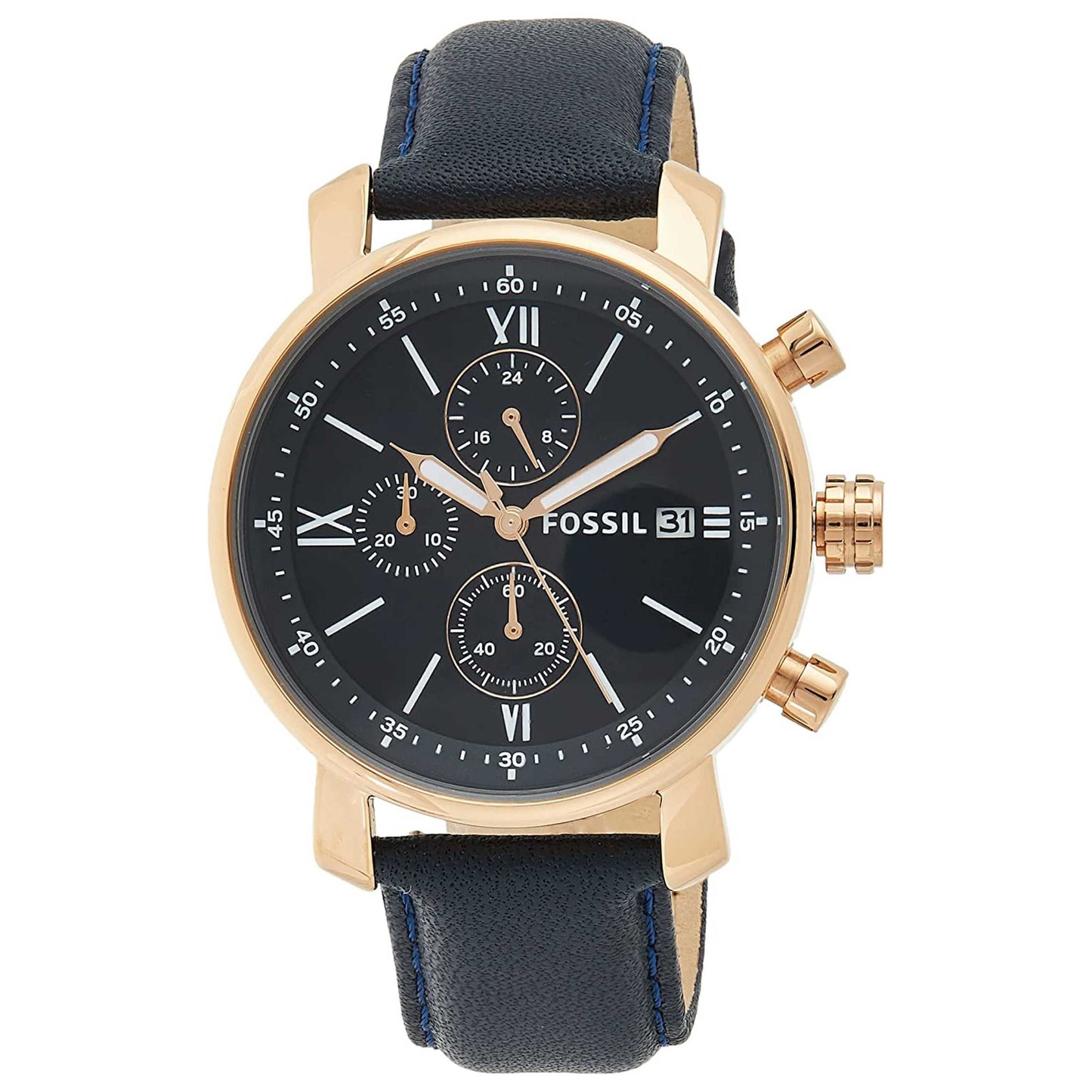 Front view of Fossil Rhett Men's Quartz Watch BQ1704