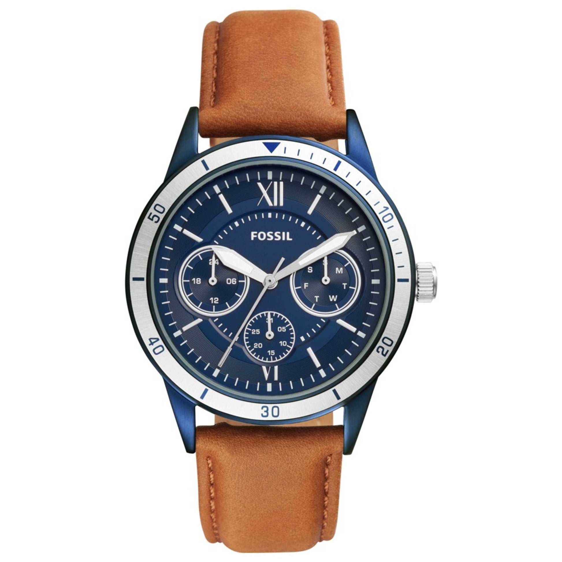 Front view of Fossil Flynn Men's Quartz Watch BQ2316