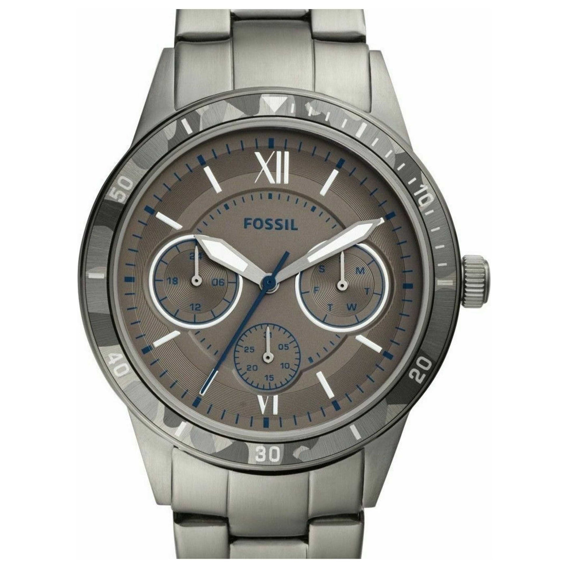 Front view of Fossil Flynn Men's Quartz Watch BQ2342