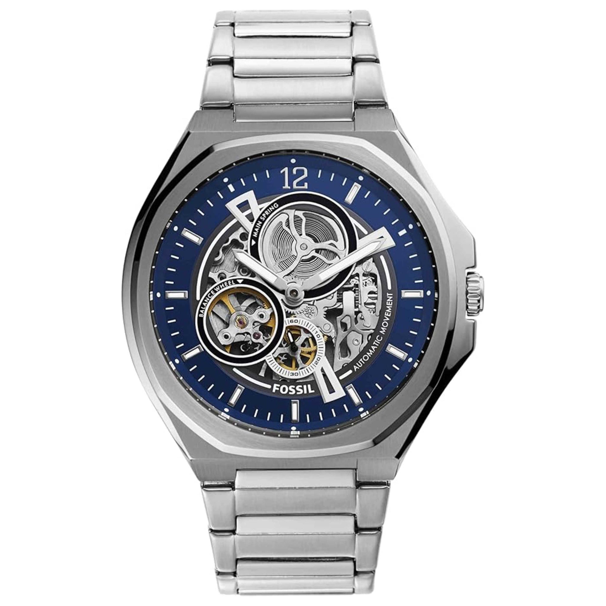 Front view of Fossil Evanston Men's Automatic Watch BQ2620