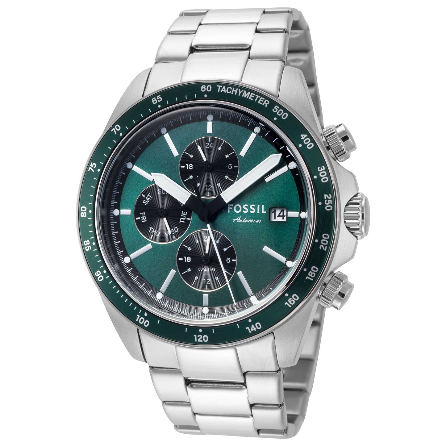 Front view of Fossil Autocross Men's Quartz Watch BQ2878