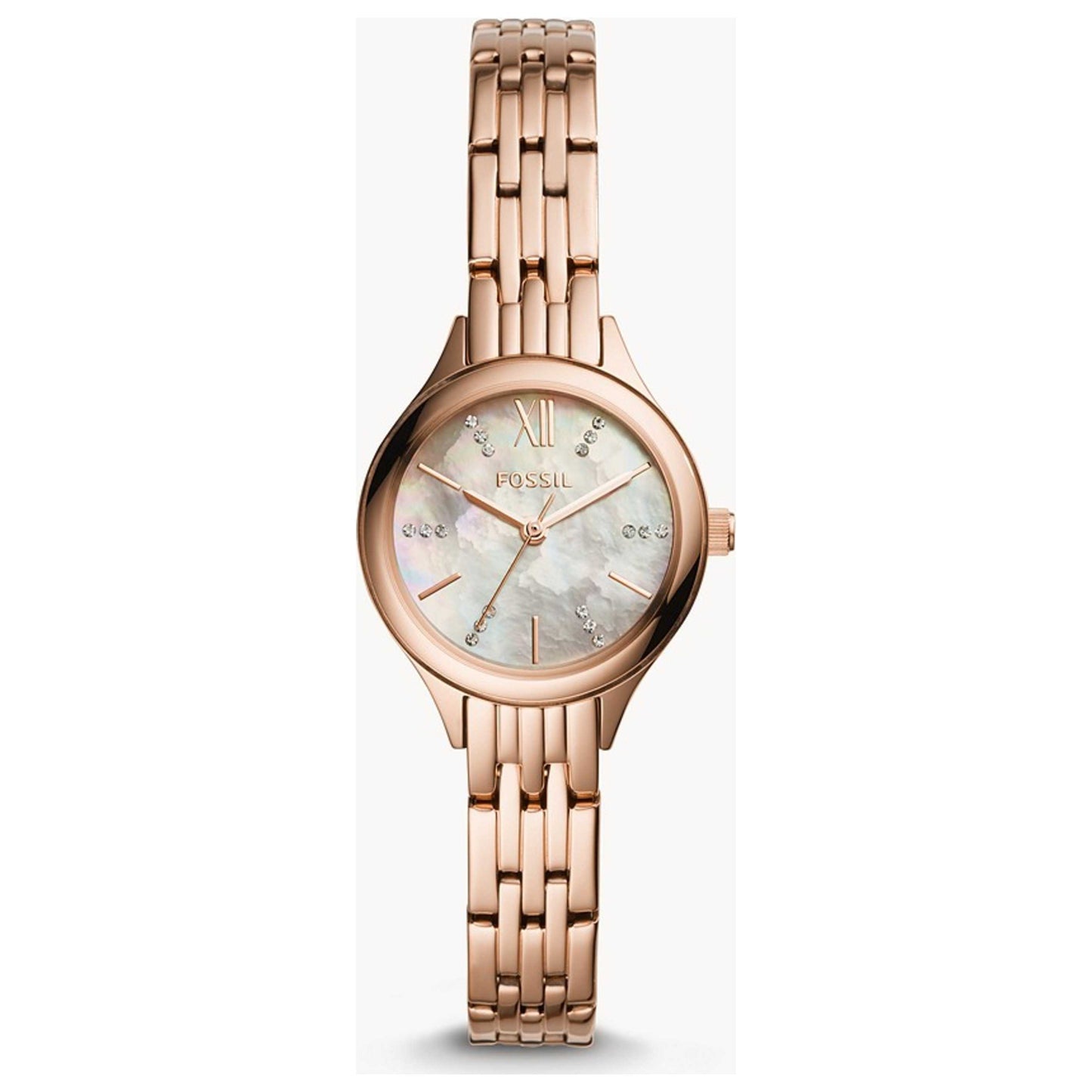 Front view of Fossil Suitor Mini Women's Quartz Watch BQ3333