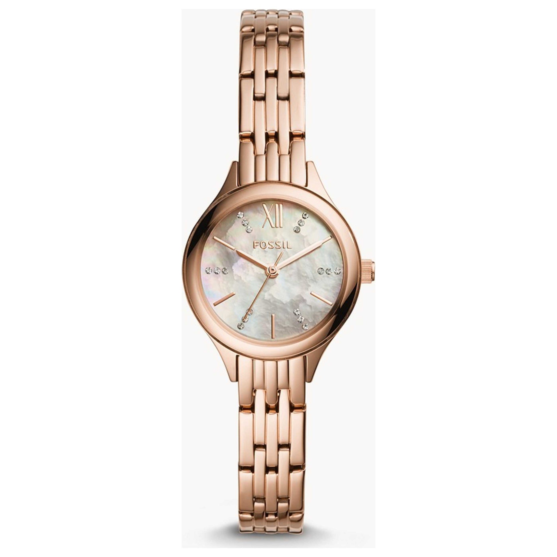 Front view of Fossil Suitor Mini Women's Quartz Watch BQ3333