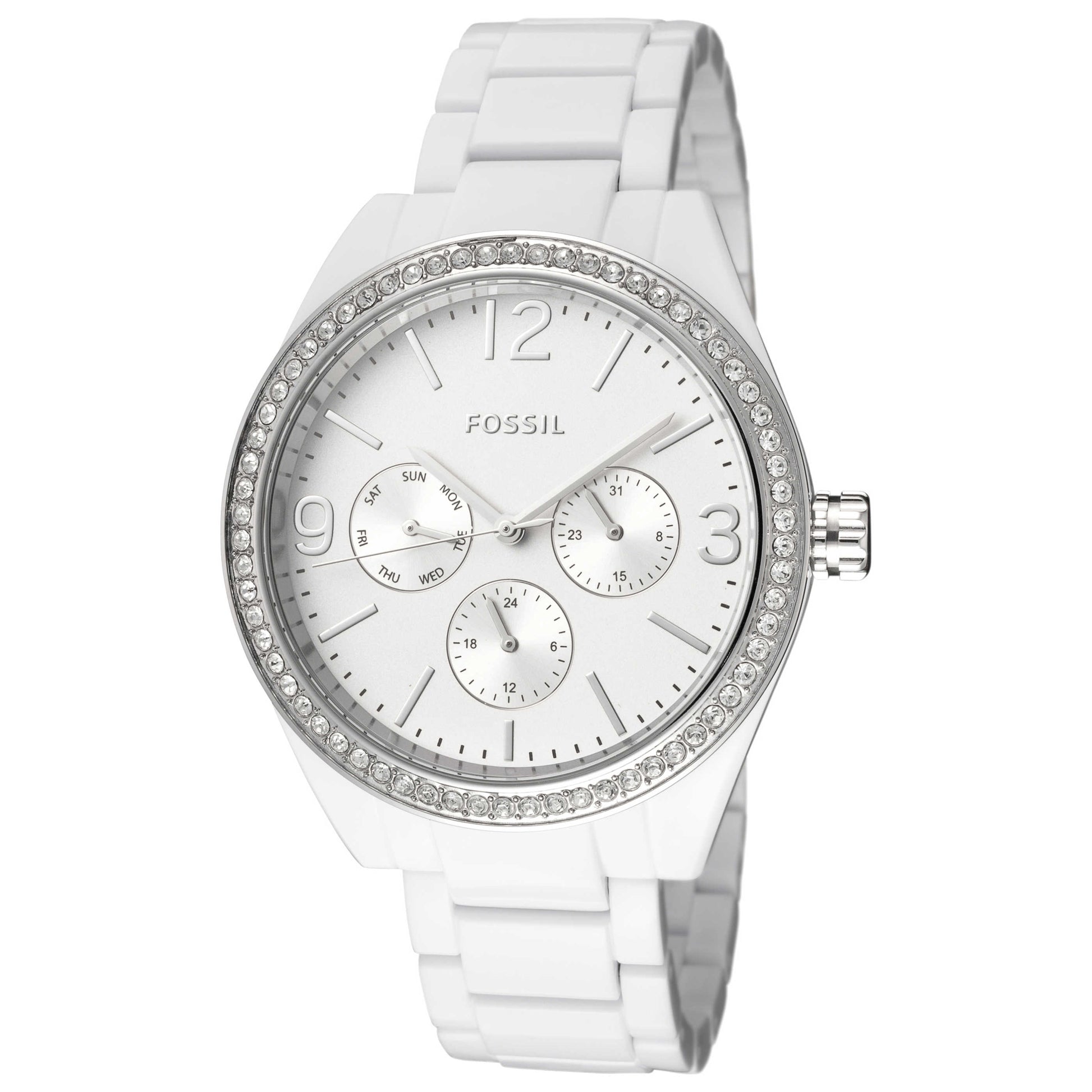 Front view of Fossil Caleigh Men's Quartz Watch BQ3343