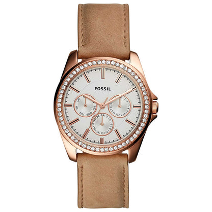 Front view of Fossil Janice Women's Quartz Watch BQ3382