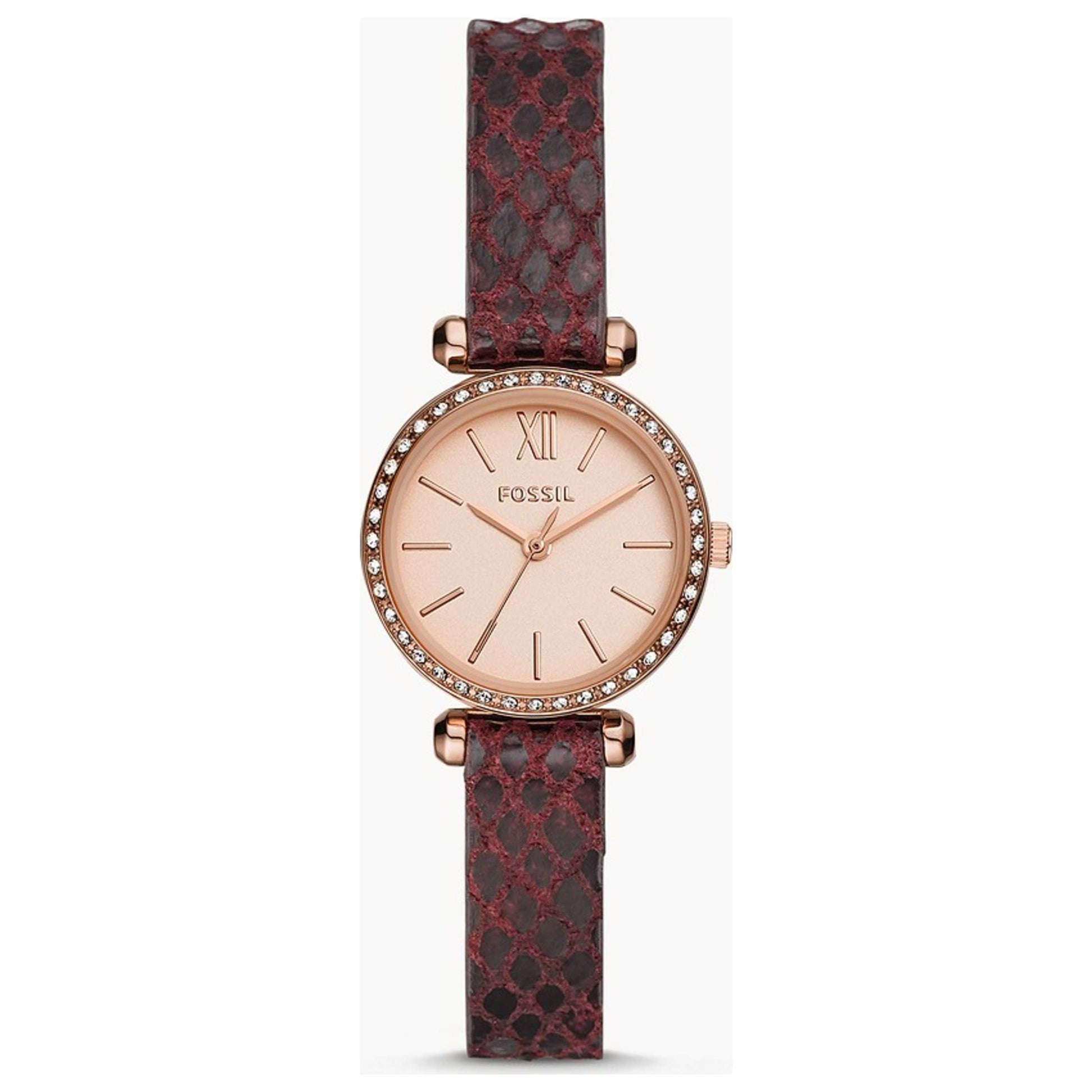 Front view of Fossil Tillie Mini Women's Quartz Watch BQ3557