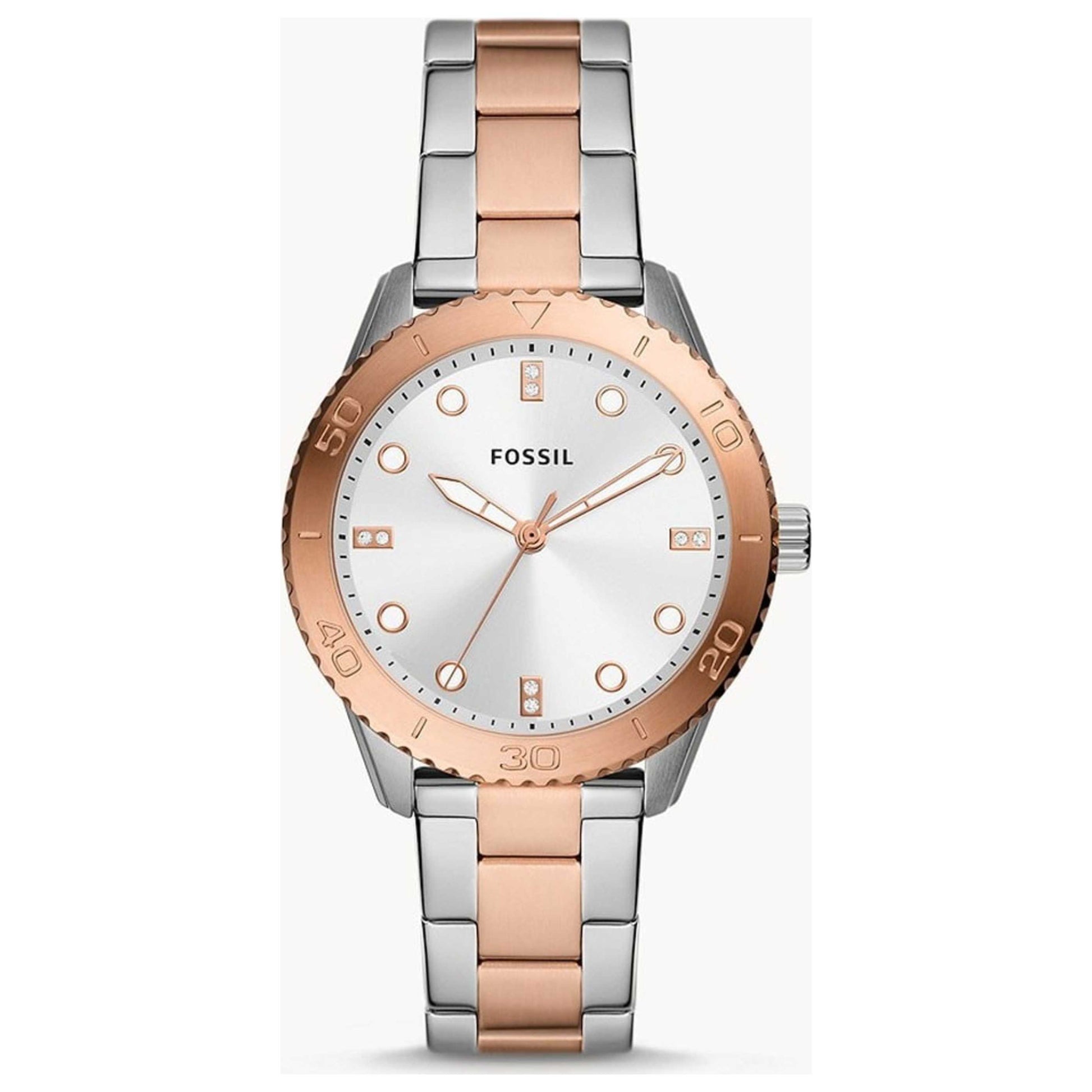 Front view of Fossil Dayle Women's Quartz Watch BQ3887
