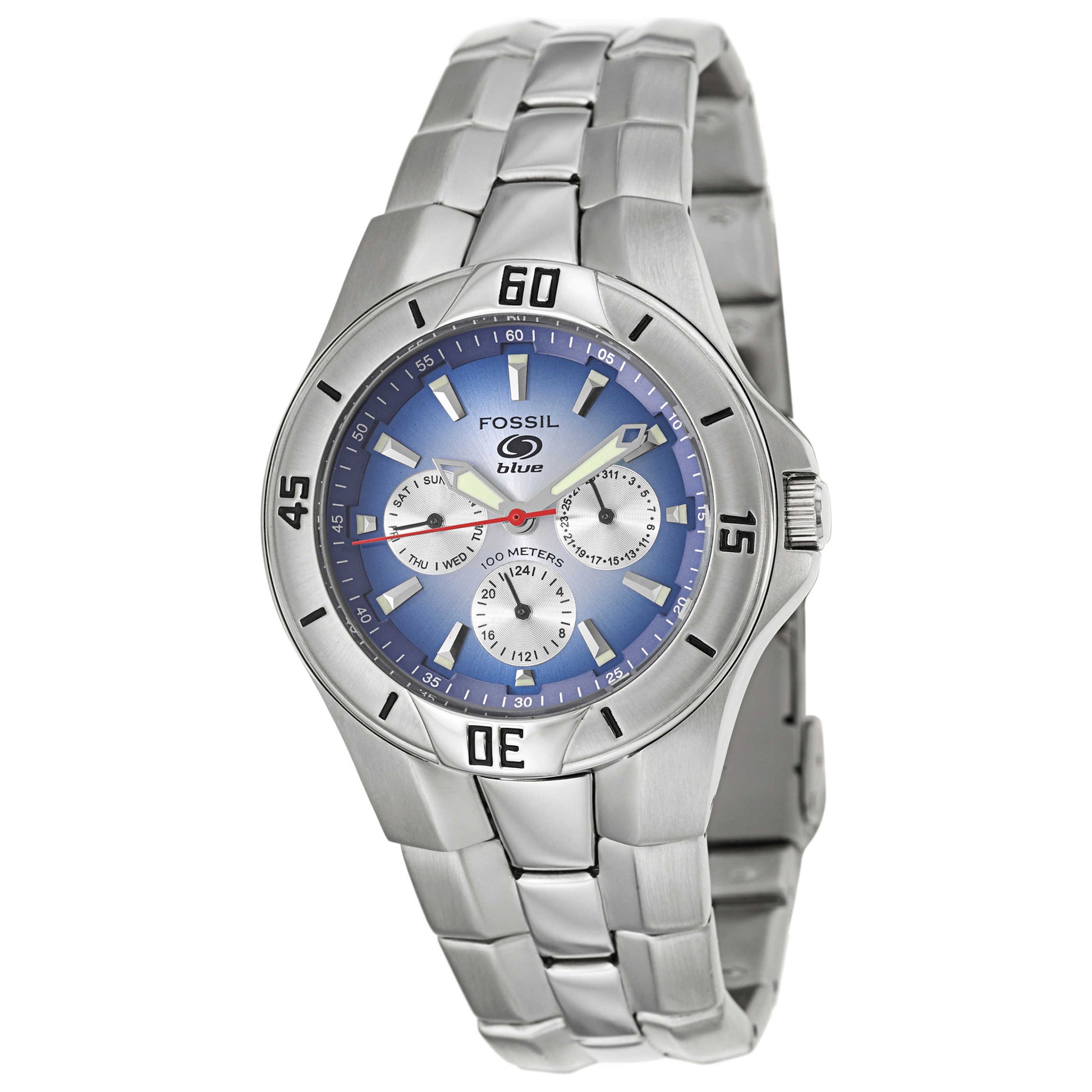 Front view of Fossil Blue Men's Quartz Watch BQ9198
