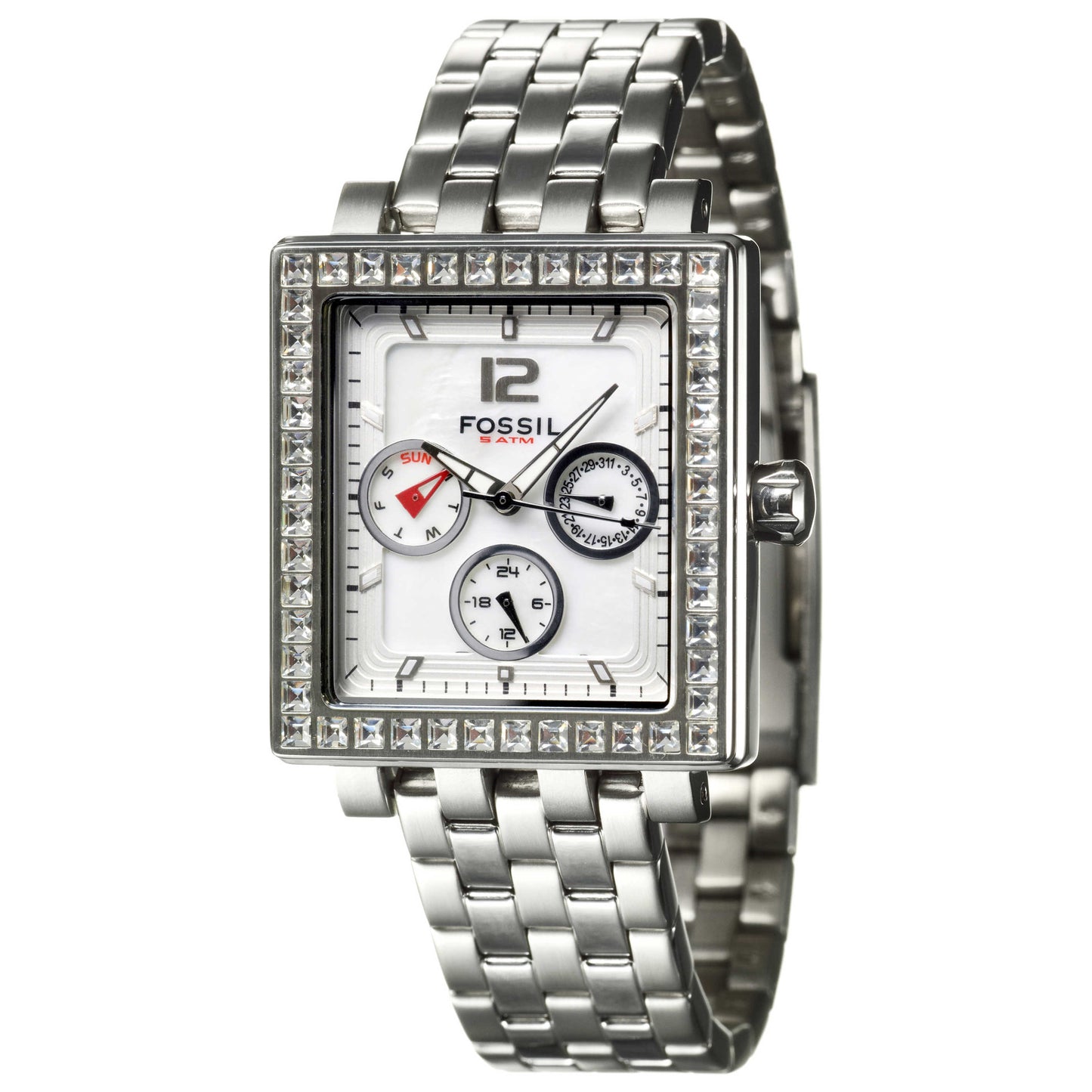 Front view of Fossil Crystal Women's Watch BQ9366