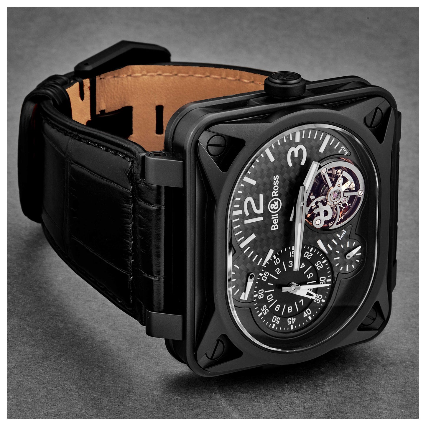 Bell & Ross Minuteur Men's Manual-Wind Watch BR-MNUTTOURB-CA - Image #5