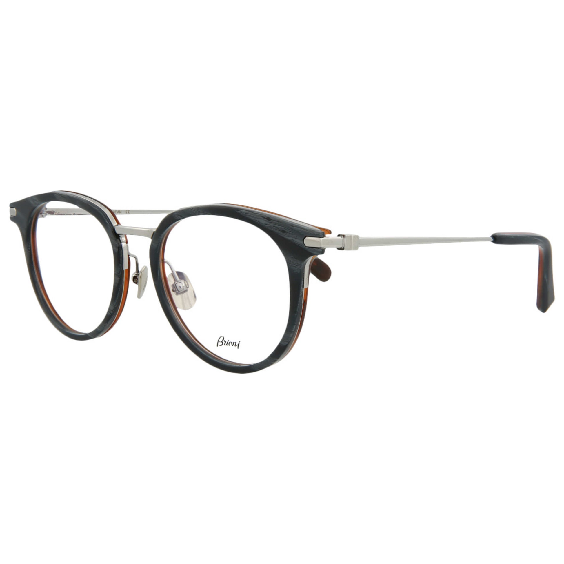 Front view of Brioni Novelty Men's Opticals BR0009O-30000772-004