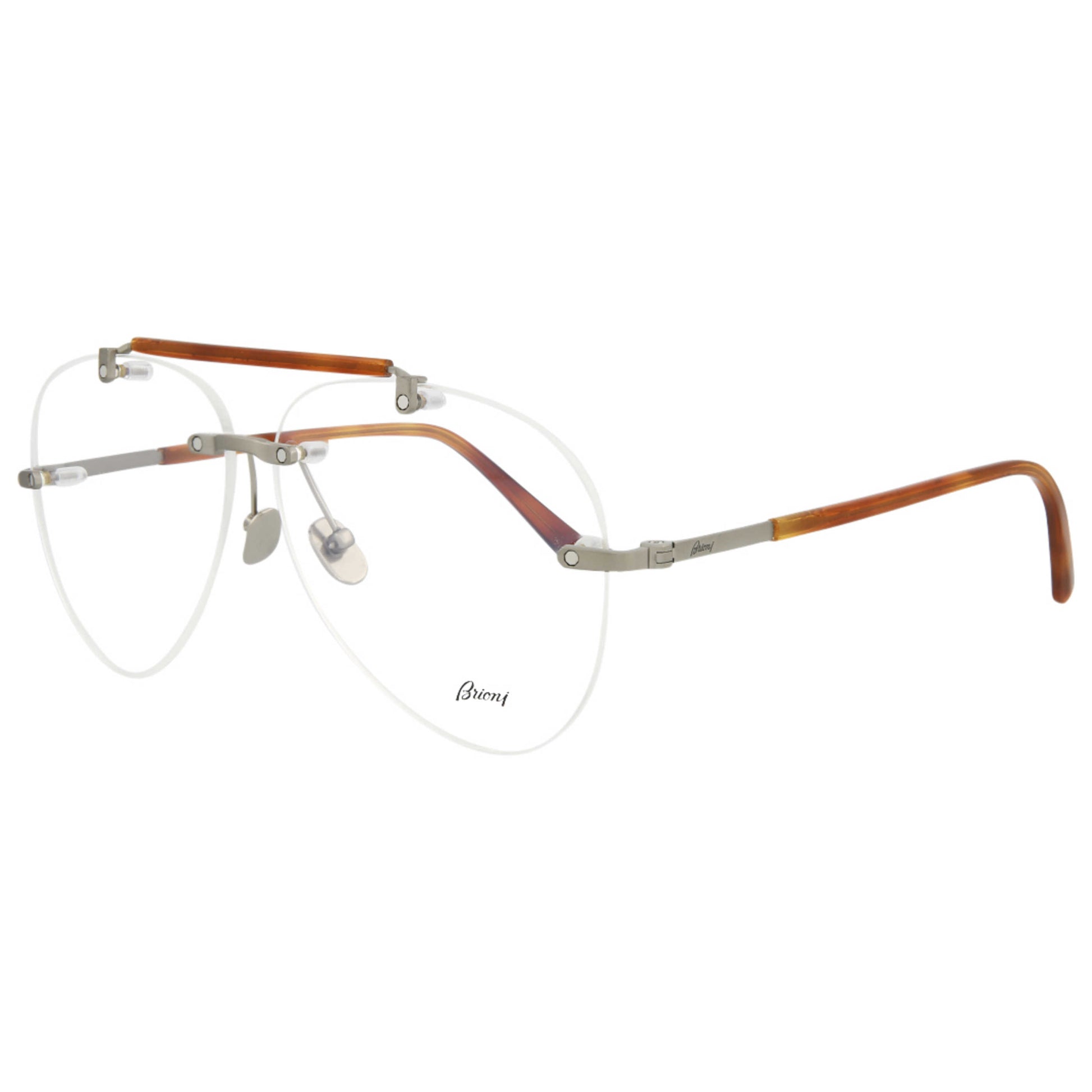 Front view of Brioni Novelty Men's Opticals BR0061O-30006447-003