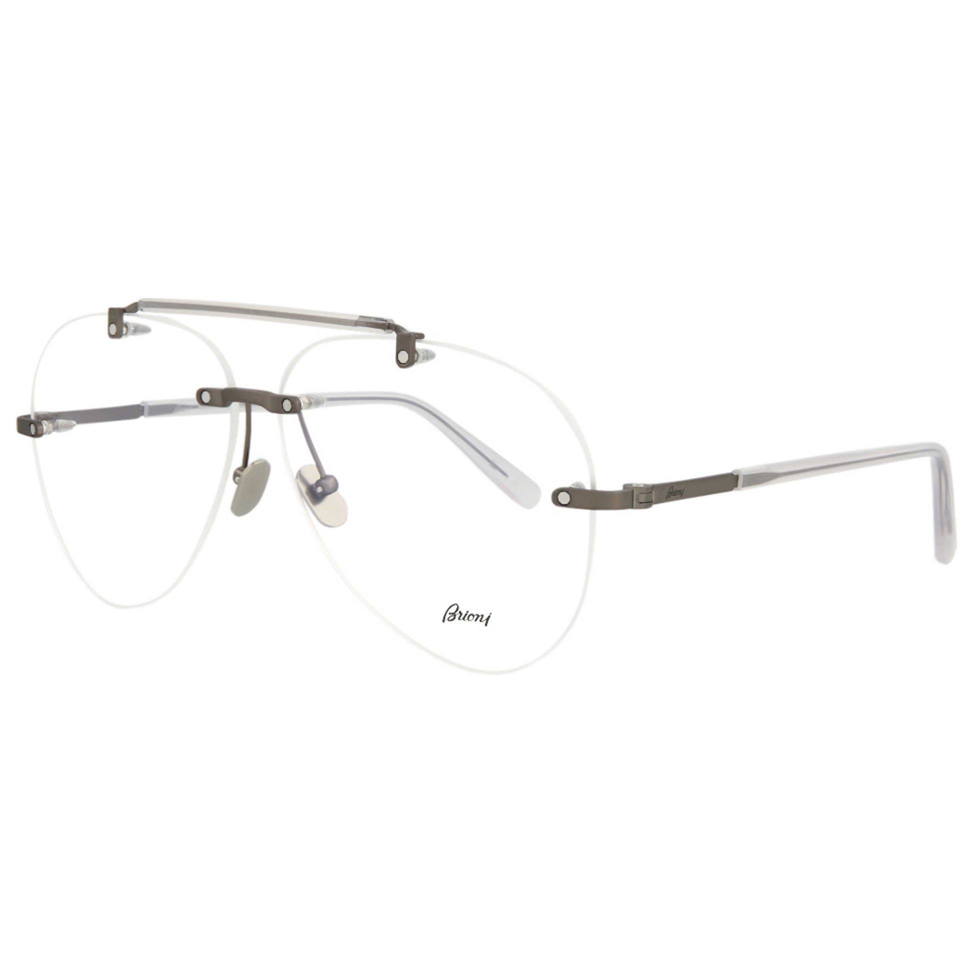 Front view of Brioni Novelty Men's Opticals BR0061O-30006447-004