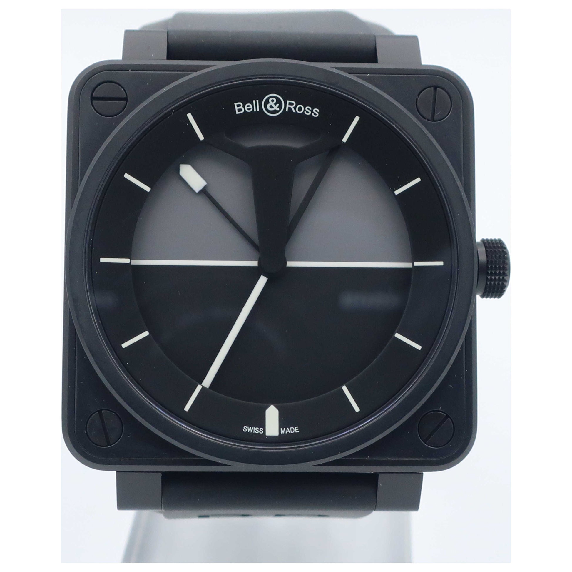 Front view of Bell & Ross Aviation Men's Automatic Watch BR01-92-HORIZON-SD