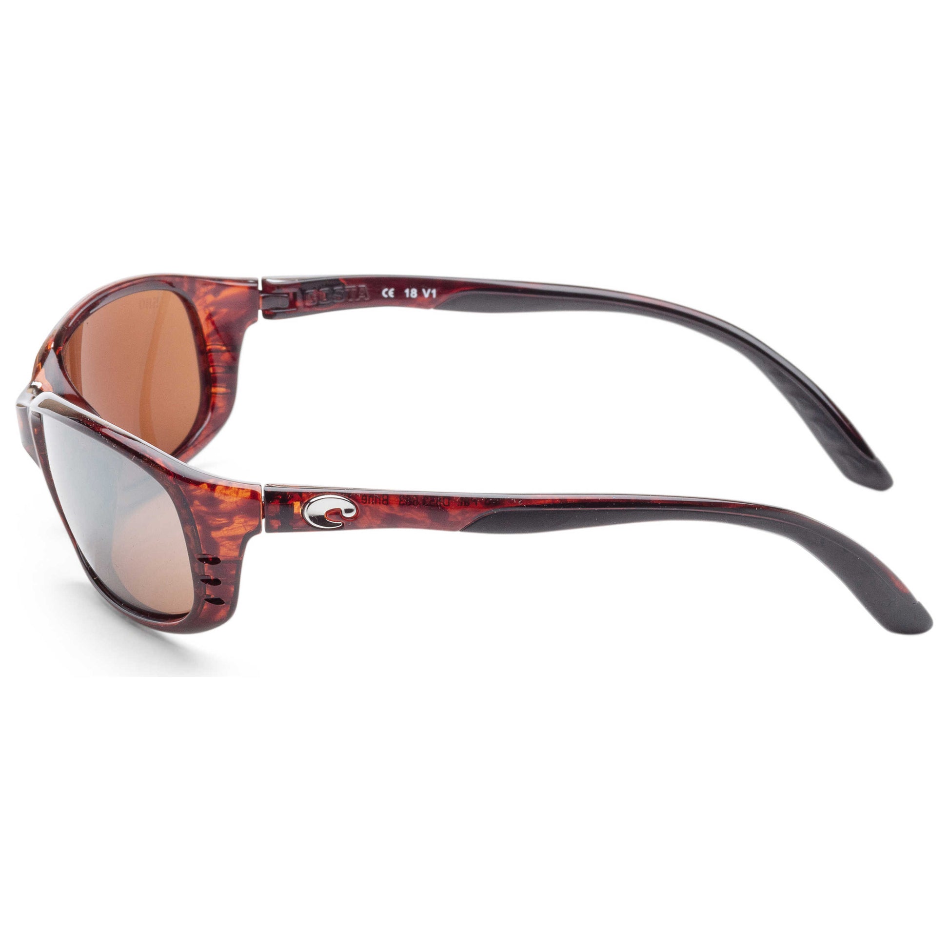 Left view of Costa del Mar Brine Unisex Sunglasses BR10OSCGLP