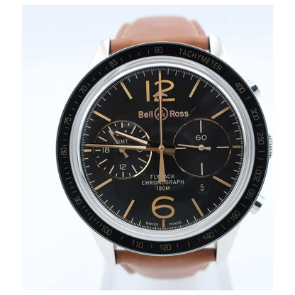 Front view of Bell & Ross BR 126 Men's Automatic Watch BRV126-FLY-GMTSCA-SD