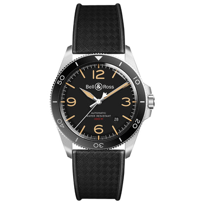 Front view of Bell & Ross Vintage Heritage Men's Automatic Watch BRV292-HER-ST/SRB