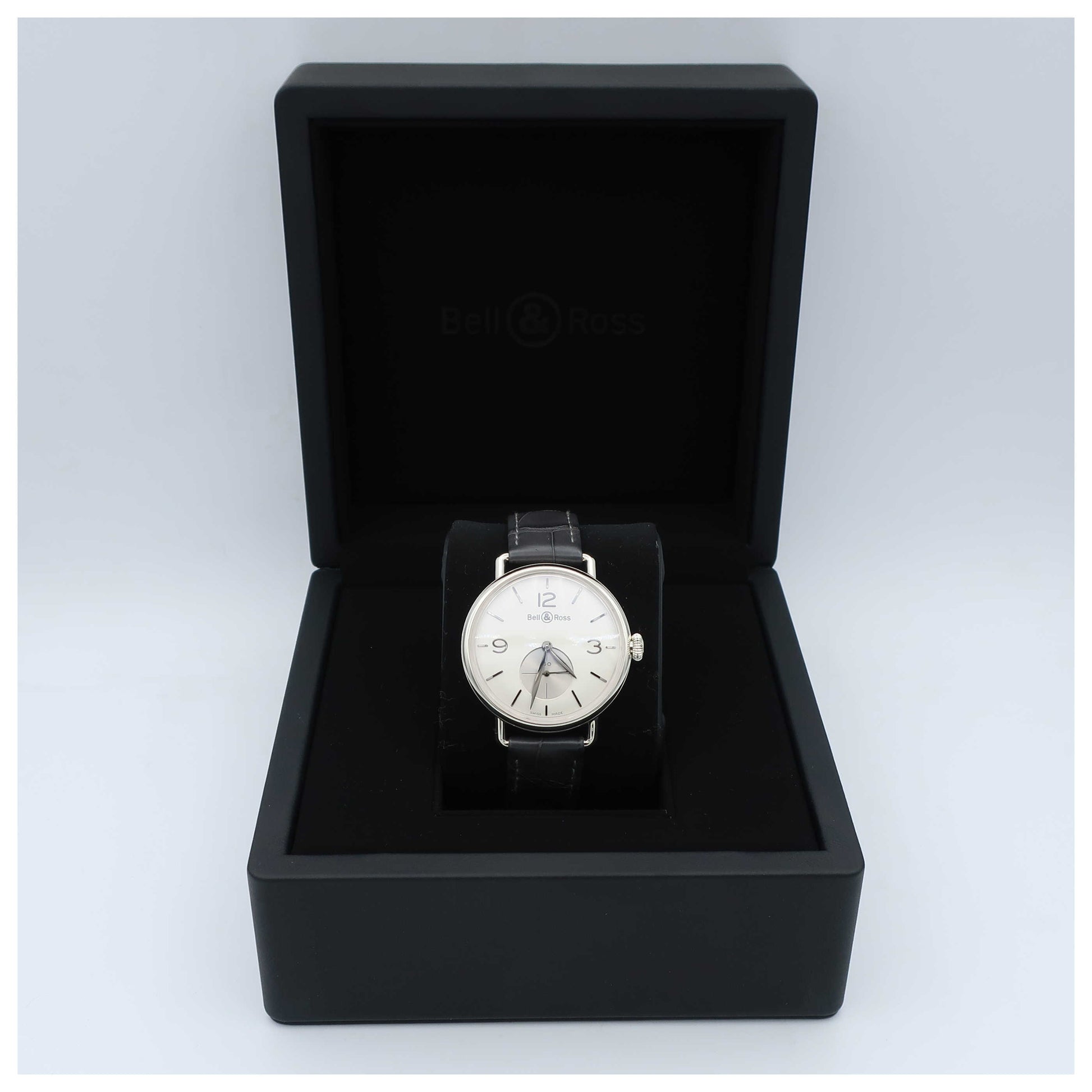 Bell Ross WW1 Argentium Men's Watch BRWW1-ME-AG-OPSCR-SD