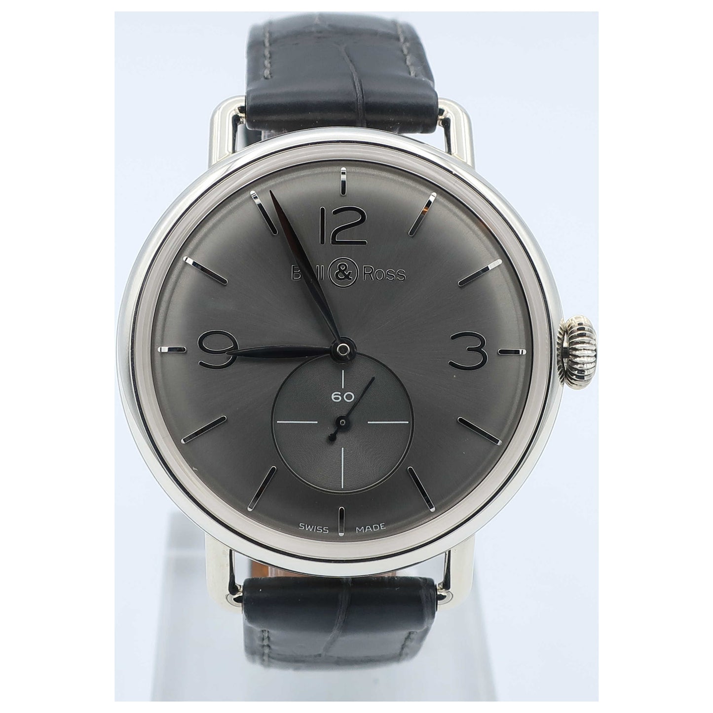 Front view of Bell & Ross WW1 Men's Manual-Wind Watch BRWW1-ME-AG-RUSCR-SD