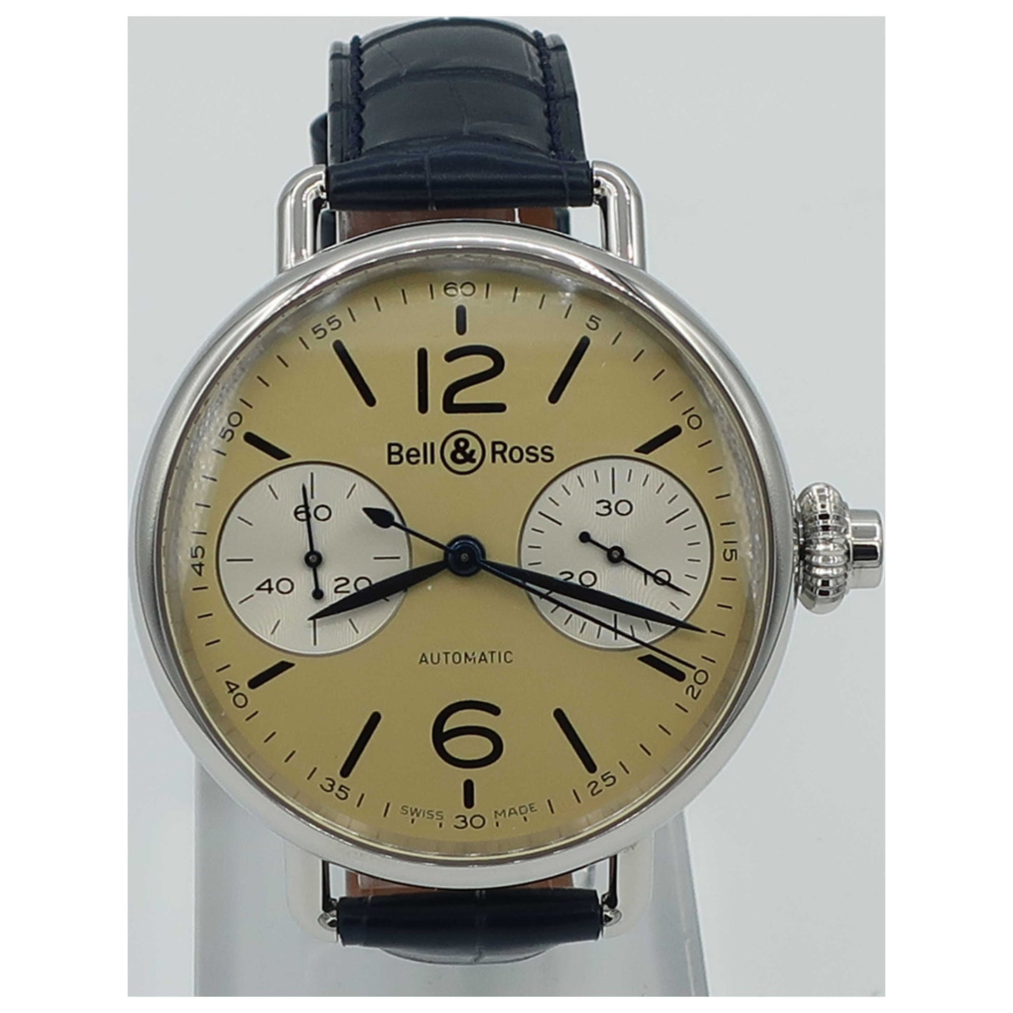 Front view of Bell & Ross WW1 Men's Automatic Watch BRWW1-MONO-IVOSCR-SD