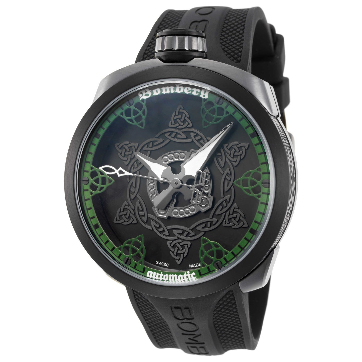 Front view of Bomberg Bolt-68 Men's Automatic Watch BS45AOSP-057-2-3